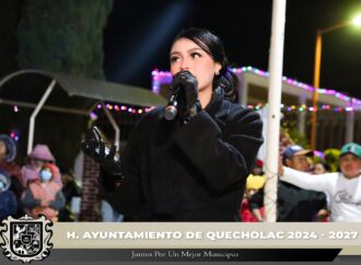 Realizan encendido del Árbol navideño en Froylan C. Manjarrez