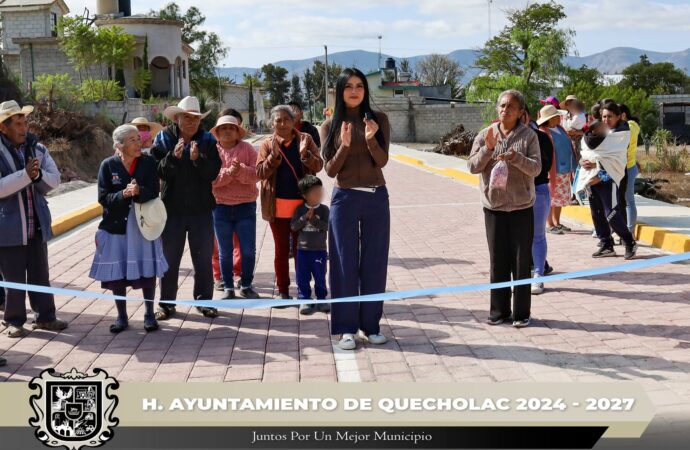 Entregan una obra más para Guadalupe Enríquez