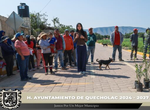 Realizan entrega de Obra en San Bartolomé Coscomaya