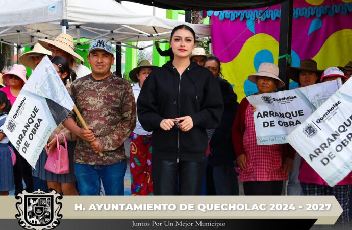 Dan Banderazo de Arranque de Obra por Rehabilitación de Alumbrado Público en San José Tuzuapan.