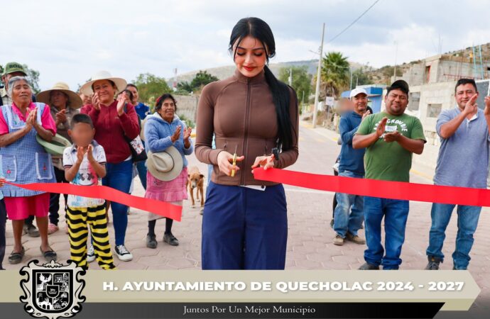 Realizan Entrega de la Calle Quebrada en Villanueva