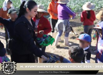 Entregan juguetes a Rancherías de Quecholac