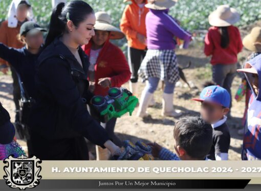 Entregan juguetes a Rancherías de Quecholac