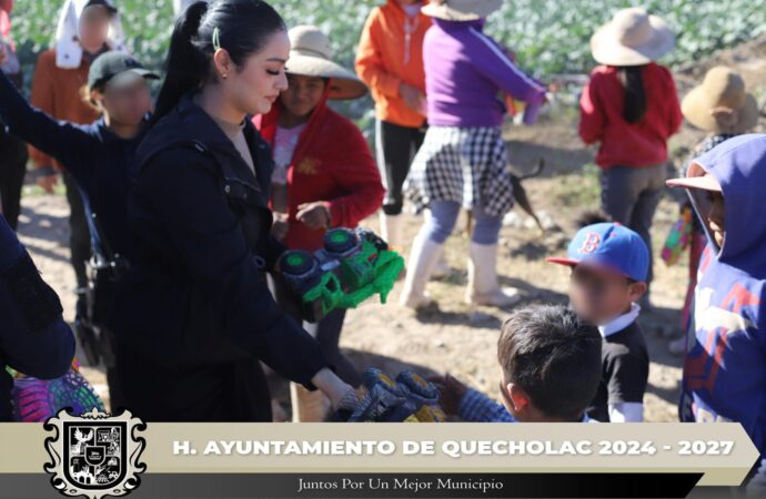 Entregan juguetes a Rancherías de Quecholac