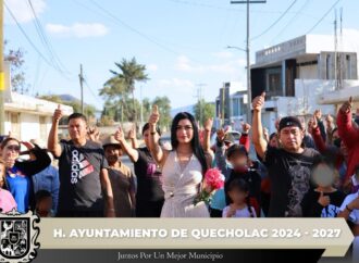 Entregan Obra de Pavimento Asfaltico en Palmarito Tochapan