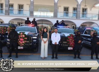 Refuerzan a la Policía Municipal de Quecholac con Patrullas y Equipo Táctico