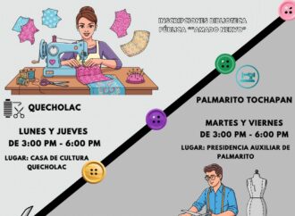 Organizan en Quecholac y Palmarito Tochapan clases gratuitas de corte y confección.