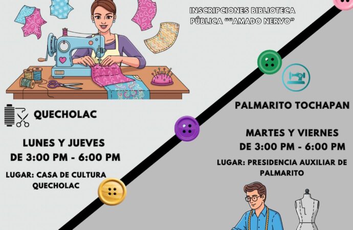Organizan en Quecholac y Palmarito Tochapan clases gratuitas de corte y confección.