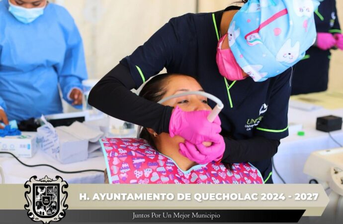 llevan a cabo Jornada de Salud Bucal en Palmarito Tochapan.