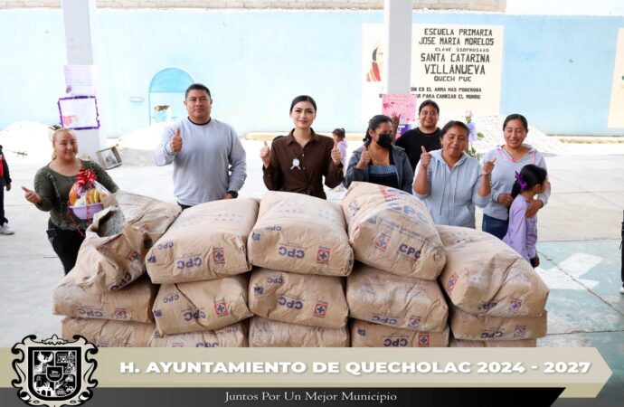 Realizan Apoyo de Material a Primaria de Villanueva
