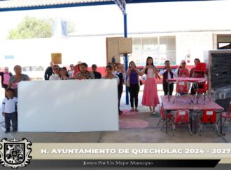 Entregan Equipo mobiliario para el CAIC Palmarito DIF 1.