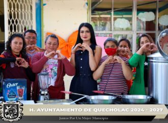 Realizan Entrega de equipamiento al desayunador del Jardín de Niños Norma Augusta en Quecholac.