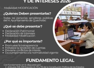 Ayuntamiento de Quecholac invita a los Servidores Públicos a Realizar su Declaración Patrimonial y de Intereses 2026