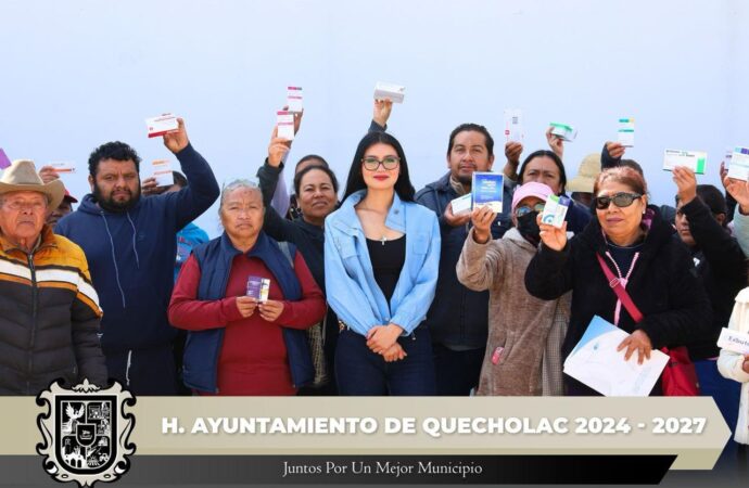 Entregan Medicamentos mes con mes en Quecholac