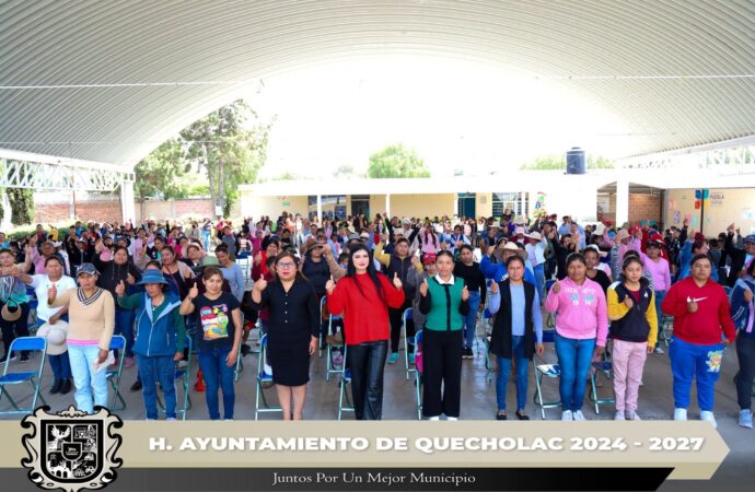 Entregan una barrera vial escolar en Guadalupe Enríquez.