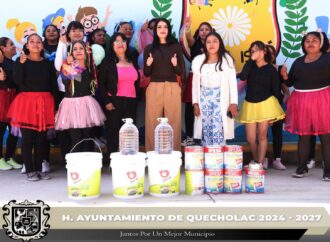 Realizan la entrega de Pintura en el Jardín de Niños de Guadalupe Enríquez.