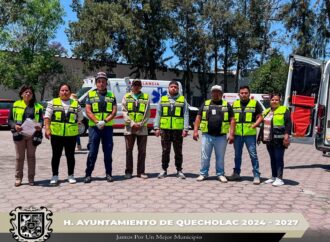 En Quecholac realizan el Simulacro Nacional 2026