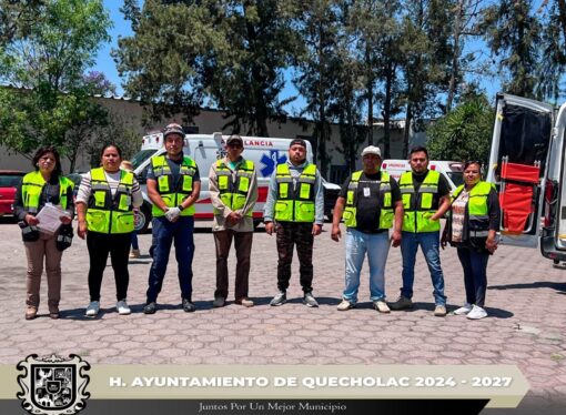 En Quecholac realizan el Simulacro Nacional 2026
