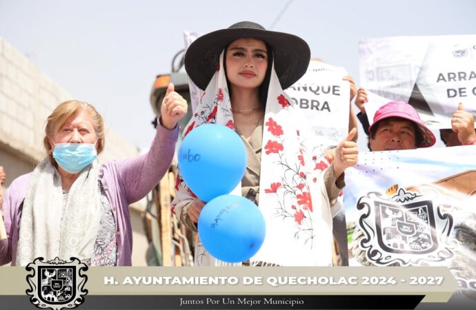 Realizan Banderazo de arranque de obra en Palmarito Tochapan