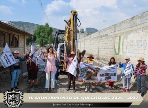 Dan banderazo de arranque de obra en Guadalupe Enríquez.