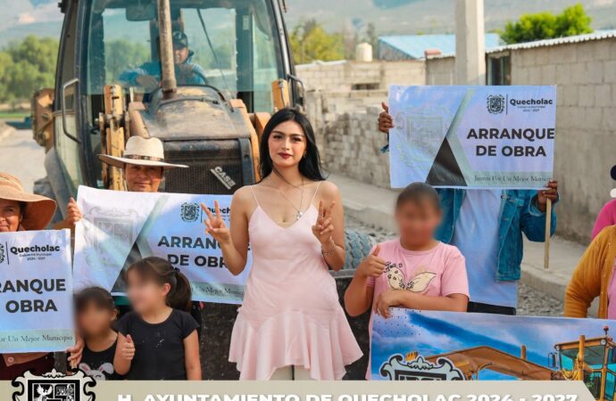Dan Banderazo de arranque de obra en la Comunidad de San José Tuzuapan.