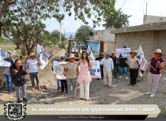 Dan Banderazo de arranque de obra en Guadalupe Enriquez