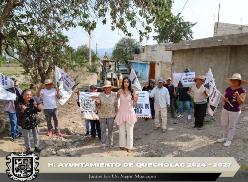 Dan Banderazo de arranque de obra en Guadalupe Enriquez