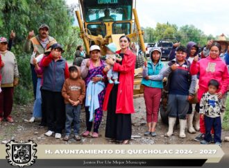 La presidenta municipal María Guadalupe Martínez Gerardo Redobló esfuerzos para dar respuesta inmediata a las afectaciones viales provocadas por las recientes precipitaciones pluviales.