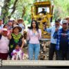 La Presidenta María Guadalupe Martínez Gerardo realizó el mantenimiento de caminos en la zona del ejido de Palmarito.