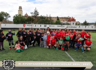 Se realizó encuentro de fútbol femenil en Quecholac.