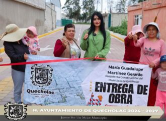 Se llevó a cabo la entrega de dos obras en Palmarito Tochapan.