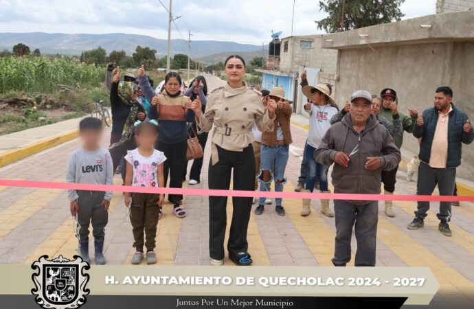 Se realizó otra entrega de obra en la comunidad de Guadalupe Enríquez.