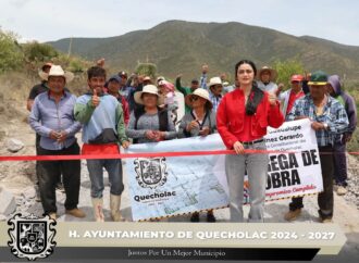 Se realizó la entrega de obra en beneficio a los agricultores de Apocentillo.
