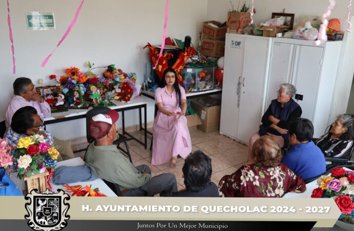 Realizaron encuentro por el Día del Abuelo en la Estancia de Quecholac.