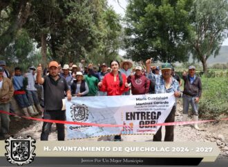 Realizaron la entrega de obra en la comunidad de La Cobacha.