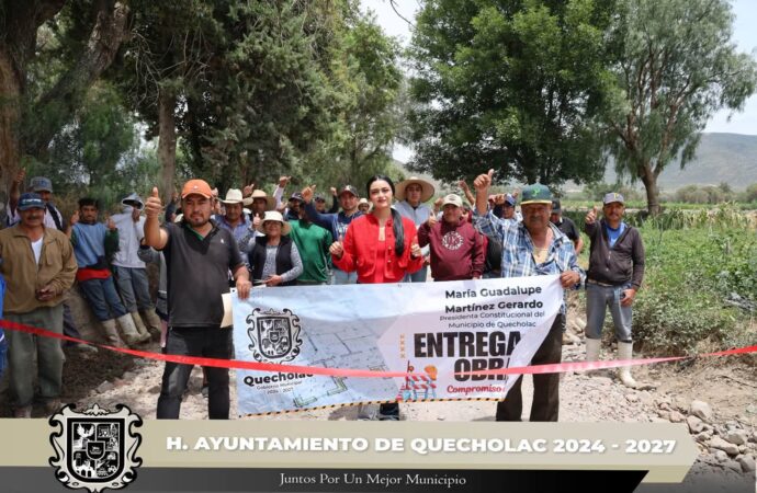 Realizaron la entrega de obra en la comunidad de La Cobacha.